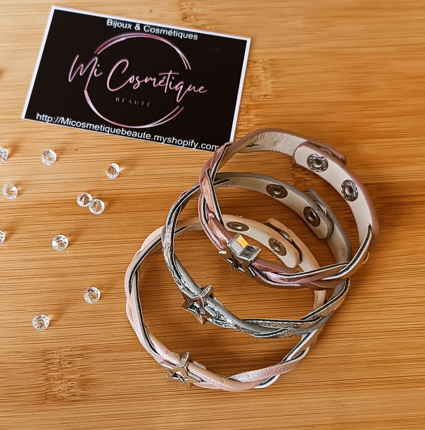 Bracelet Similicuir Étoile