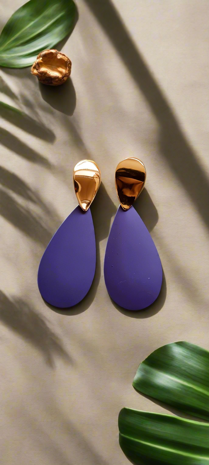 Boucles d'oreilles Goutte Acier