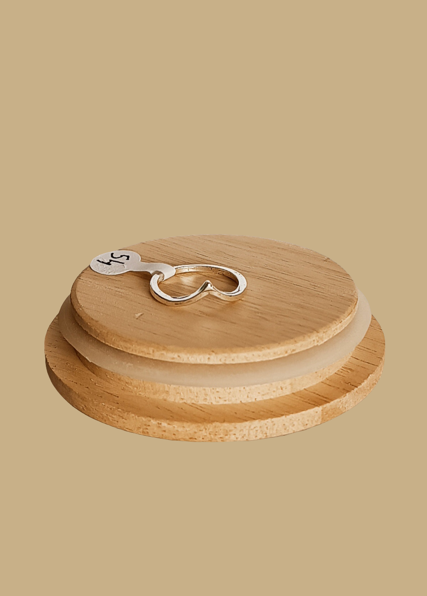 Bague Vague Femme Acier taille 54