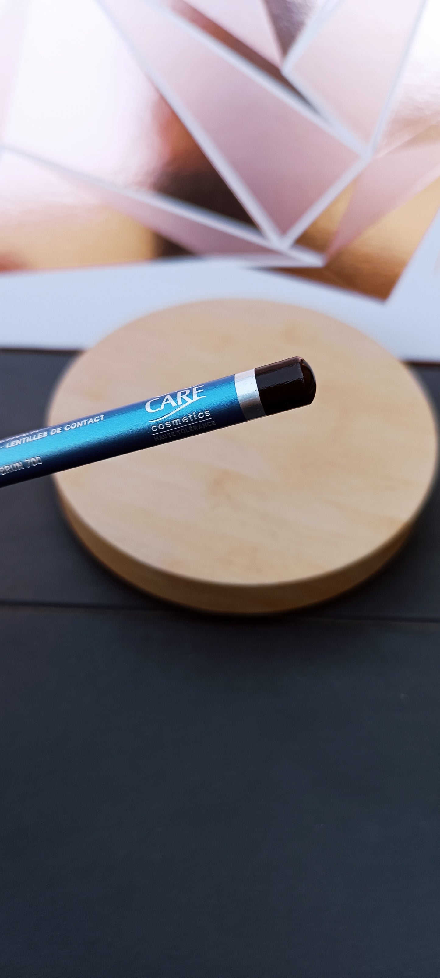 Crayon yeux liner yeux sensibles lentilles de contact Brun