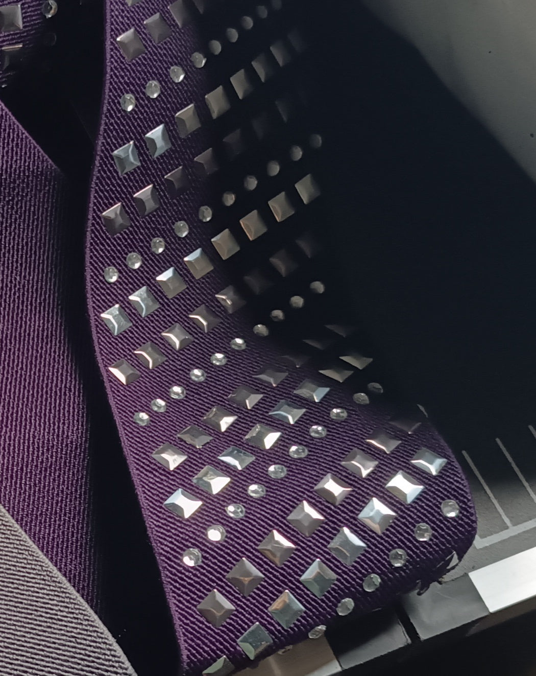 Ceinture Ajustable elasthanne femme violet