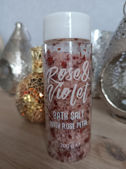 Sel de bain pétales de rose
