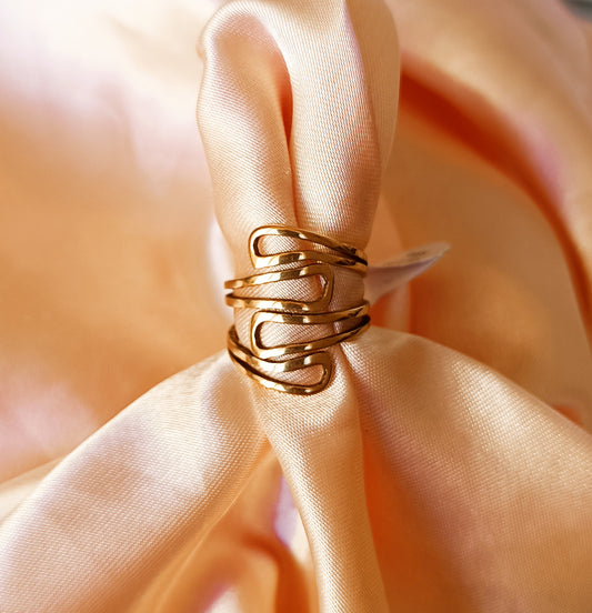 Bague acier inoxydable Femme taille 54