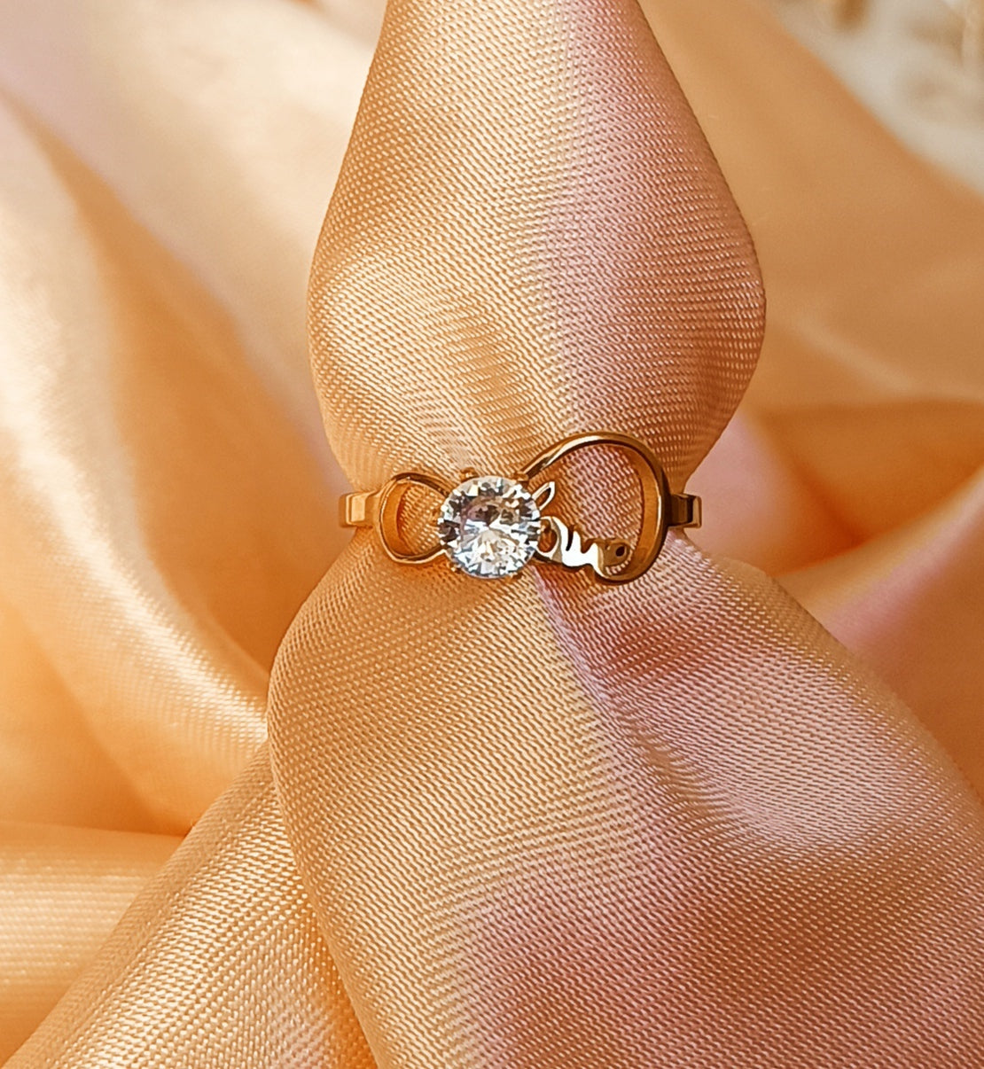 Bague acier inoxydable Femme taille 54 Love Infinie