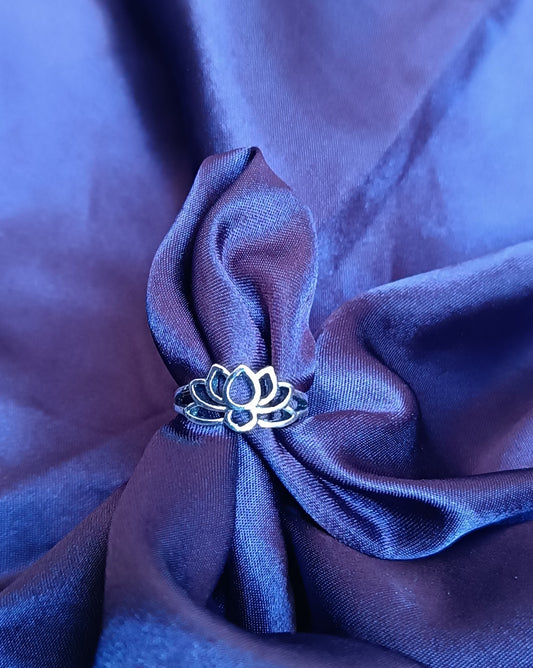 Bague Acier Femme style vintage bohème taille 54