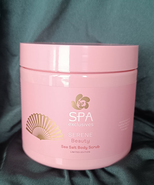 Exfoliant pour le corps au sel de mer parfum d'orchidées et de poivre rose VEGAN