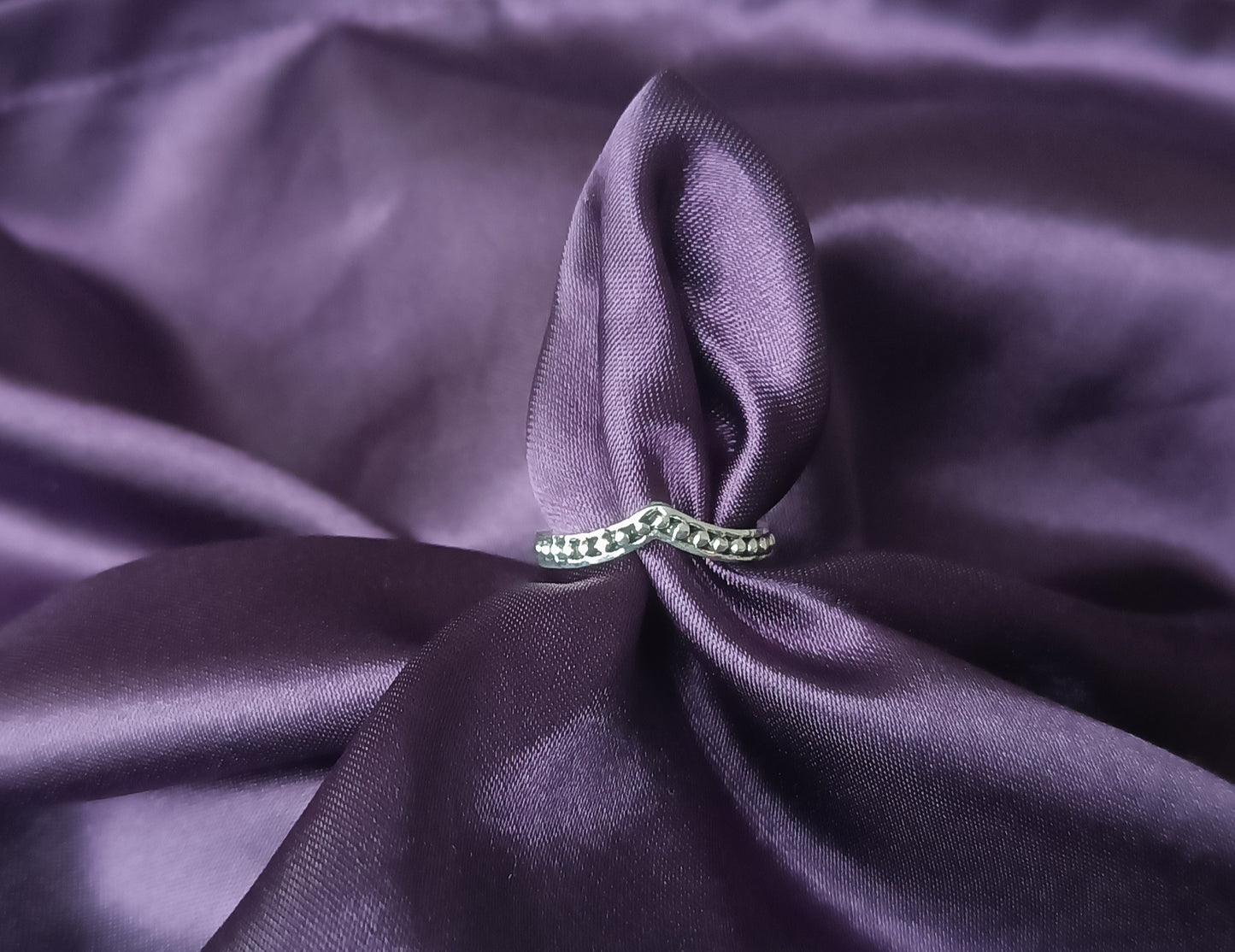 Bague Acier Femme style vintage bohème taille 52