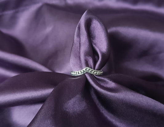 Bague Acier Femme style vintage bohème taille 52