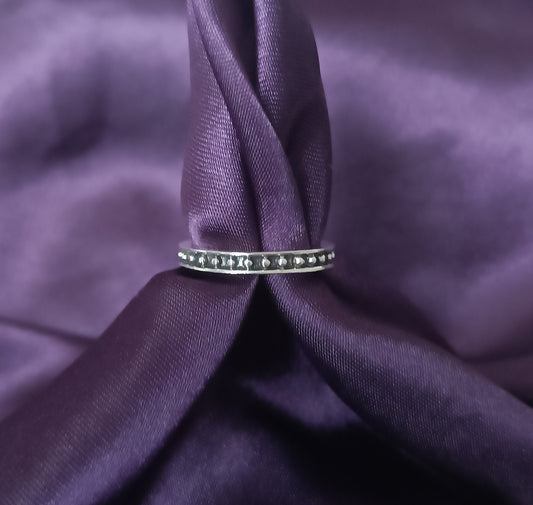 Bague Femme Acier style vintage bohème taille 52
