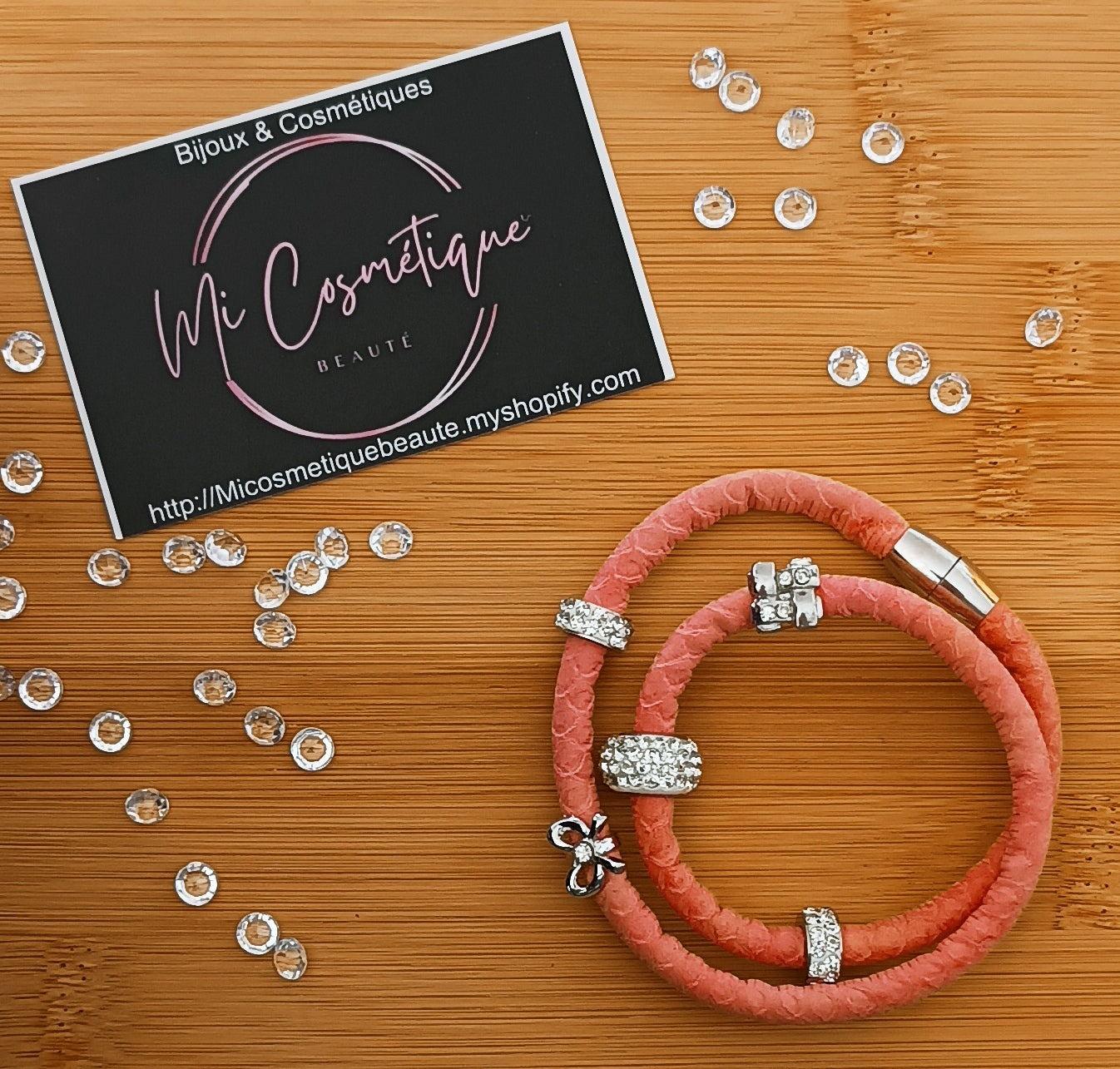 Bracelet Similicuir strass