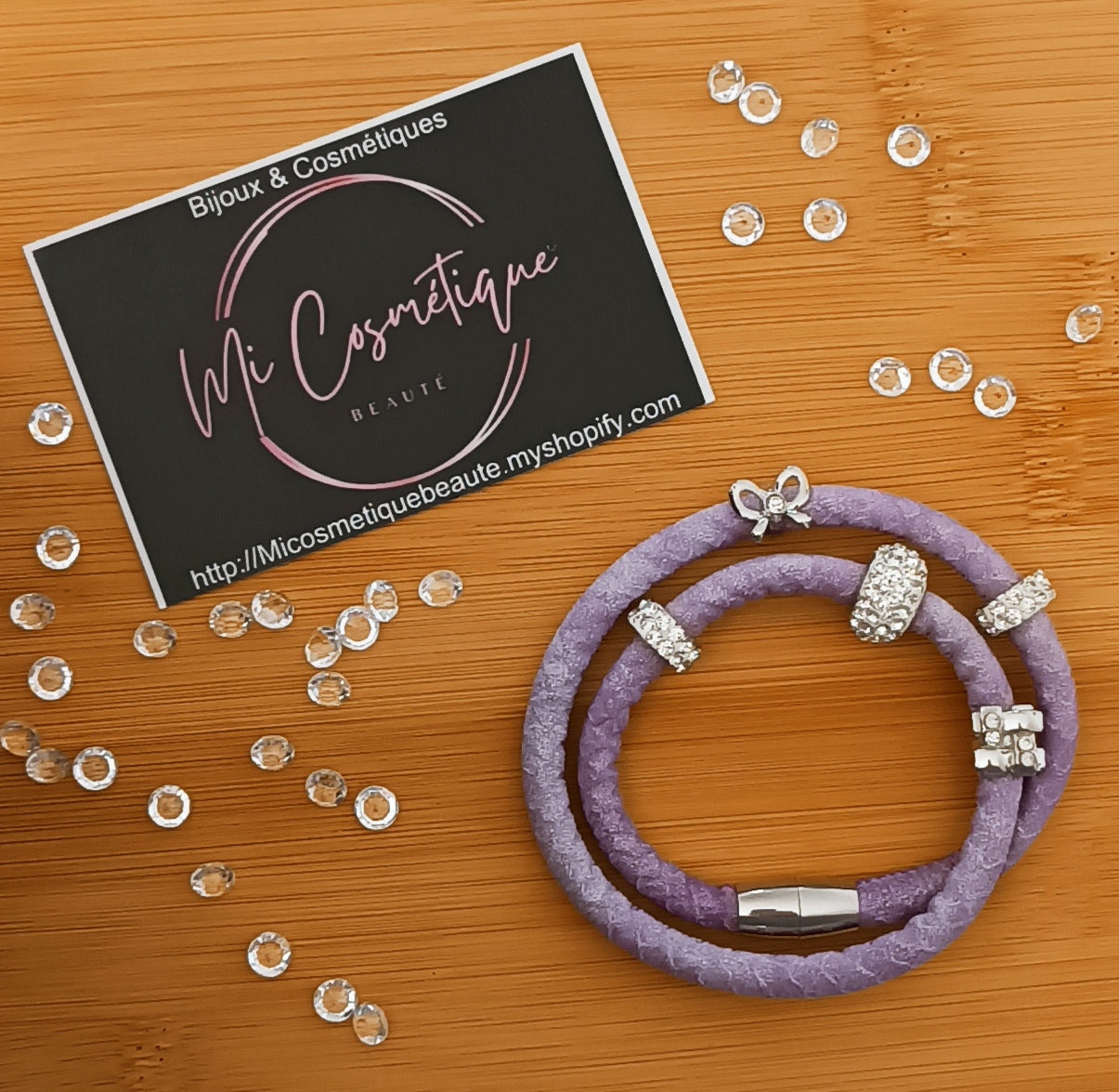 Bracelet Similicuir strass