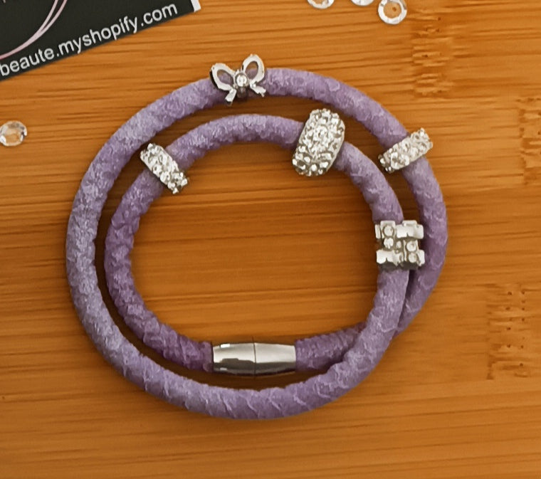 Bracelet Similicuir strass
