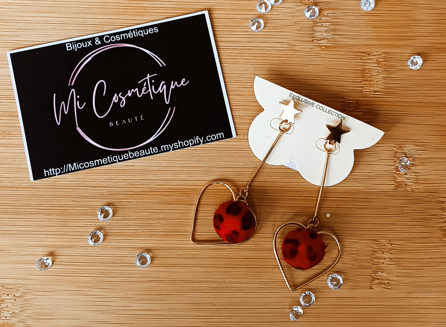 Boucles d'oreilles coeur