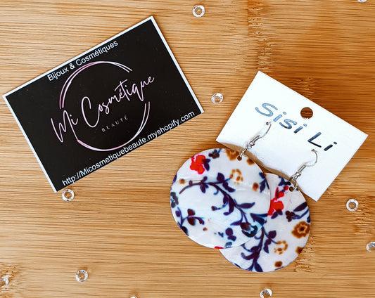 Boucles d'oreilles Motif fleur