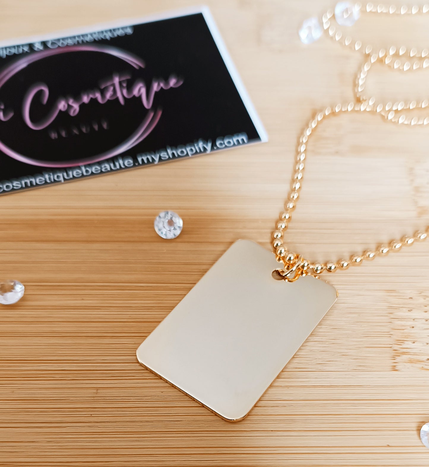 Pendentif Plaque