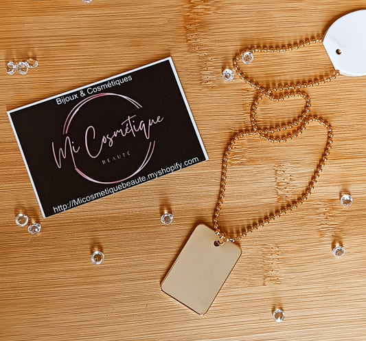 Pendentif Plaque