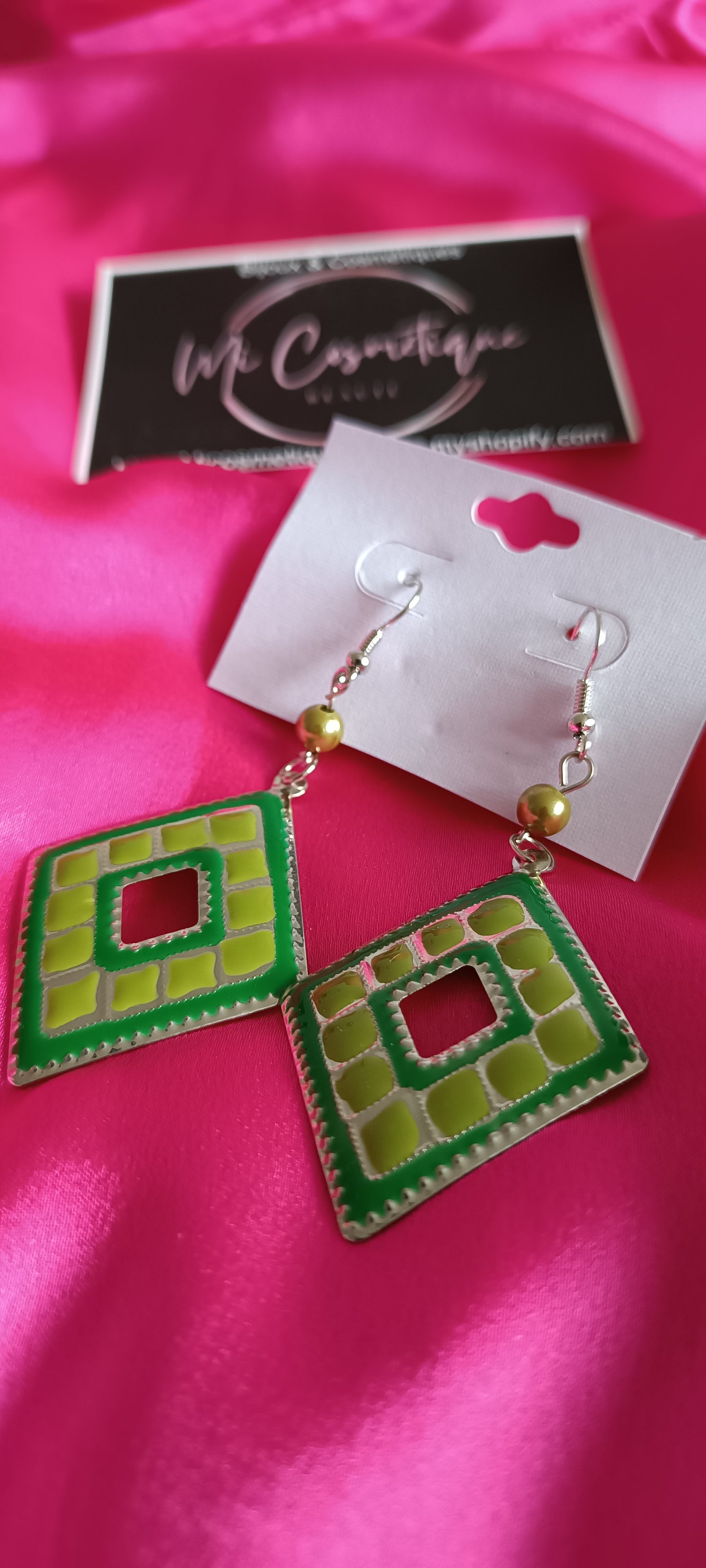 Boucles d'oreilles Losange