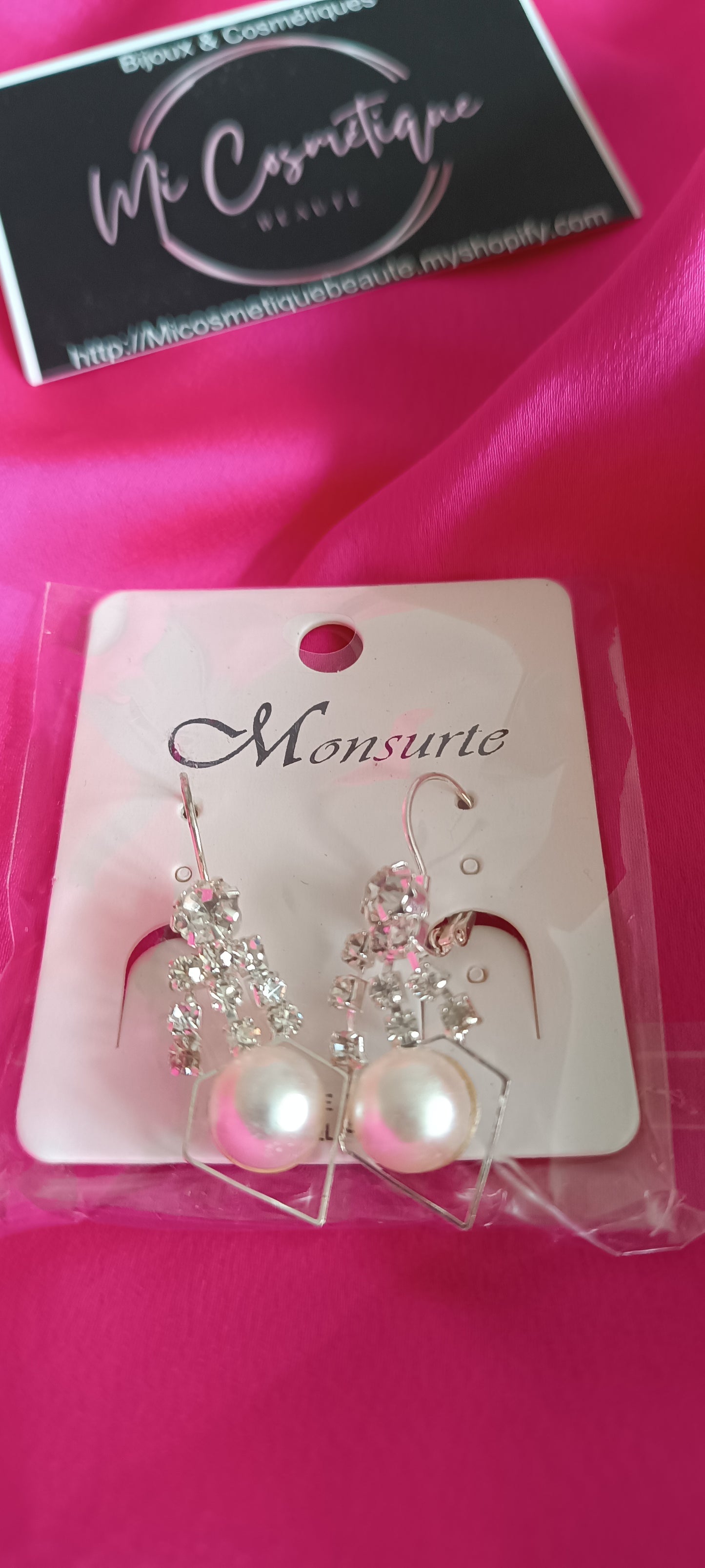 Boucles d'oreilles Les p'tites Perles Losange