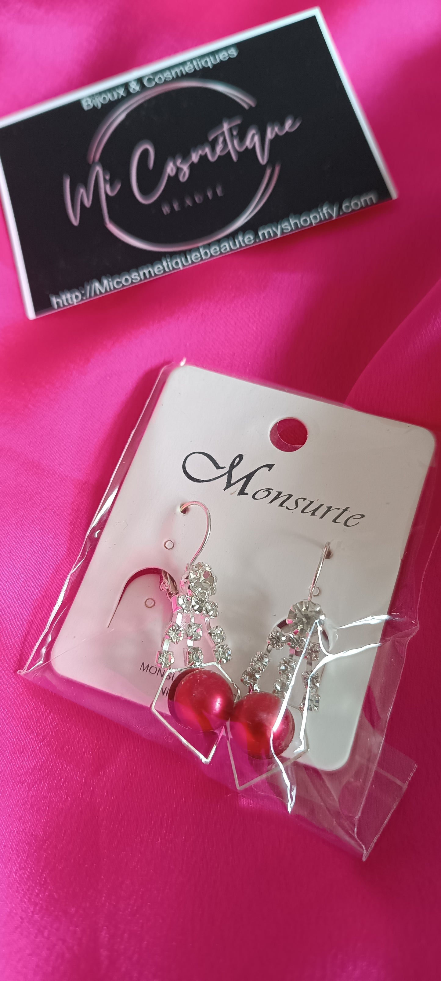 Boucles d'oreilles Les p'tites Perles Losange