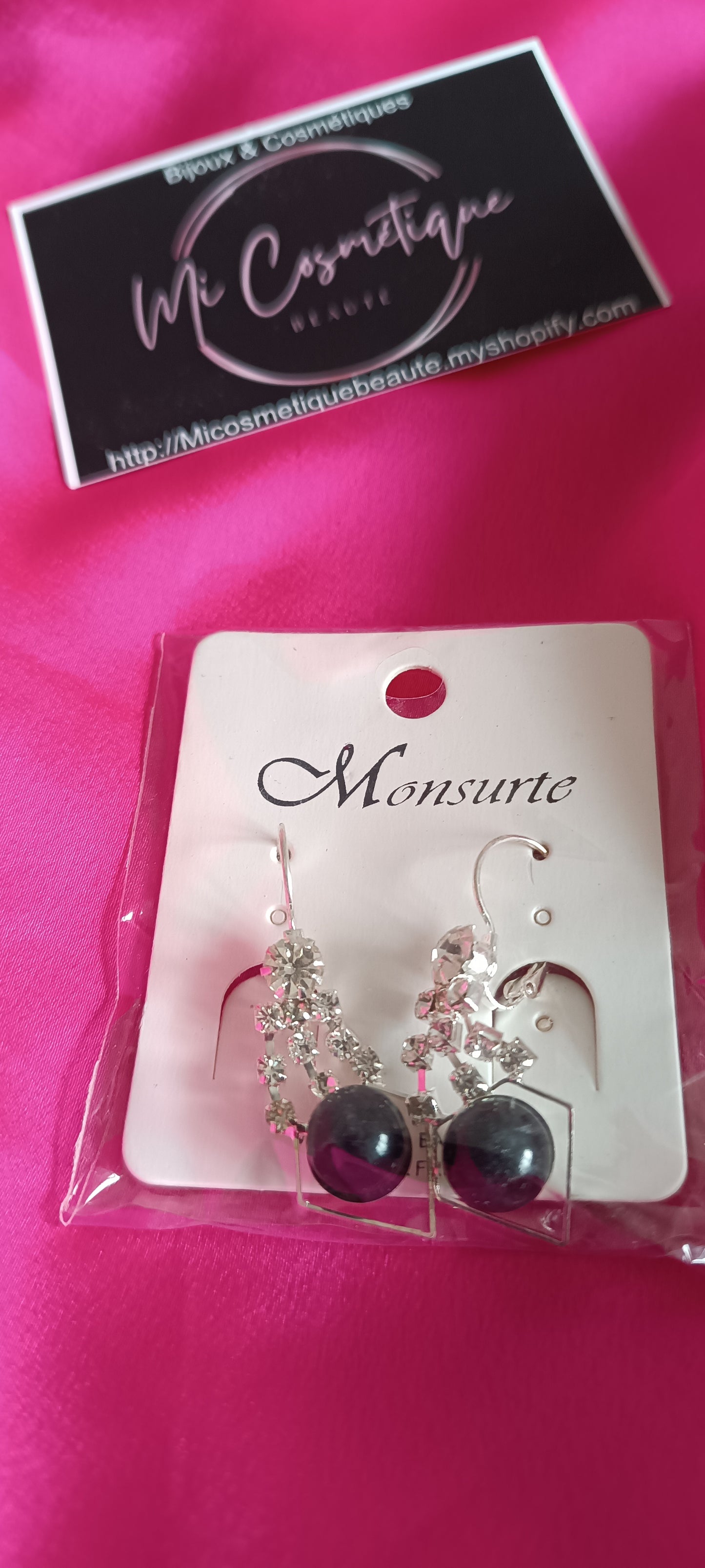 Boucles d'oreilles Les p'tites Perles Losange