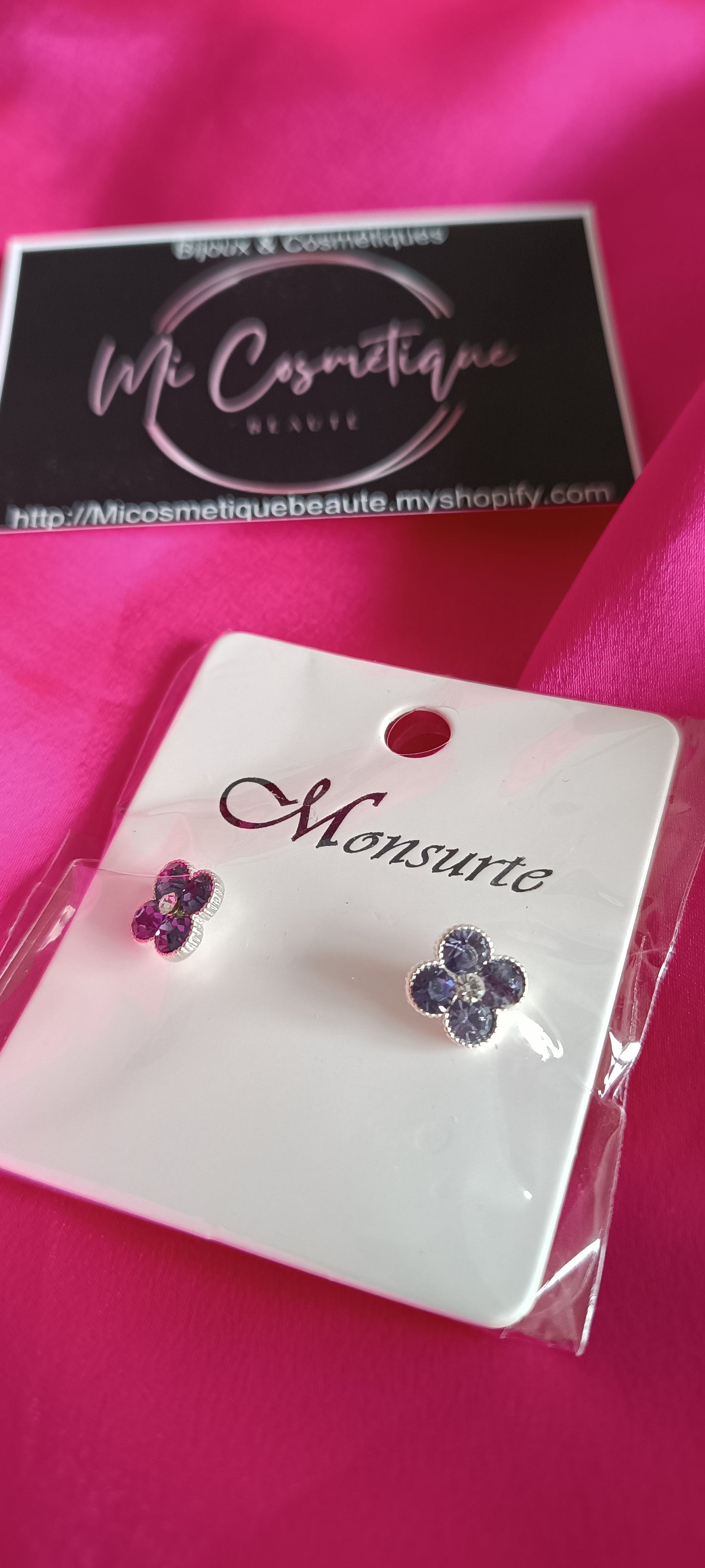 Boucles d'oreilles fleurs