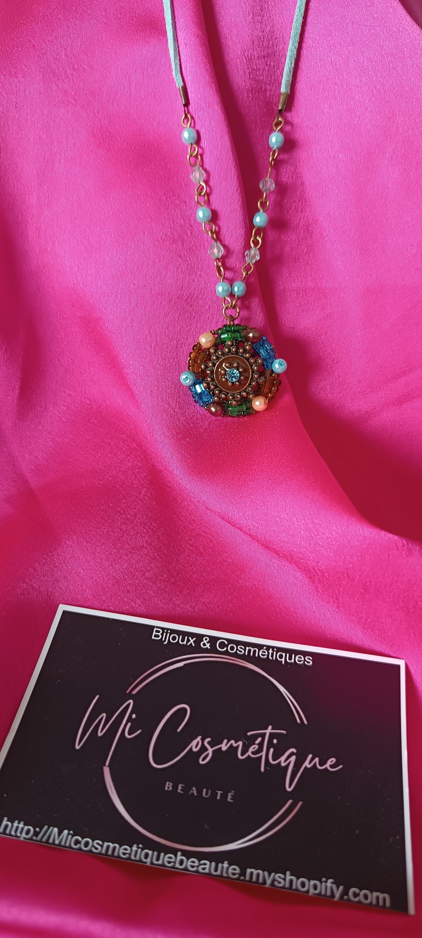 Collier bleue turquoise