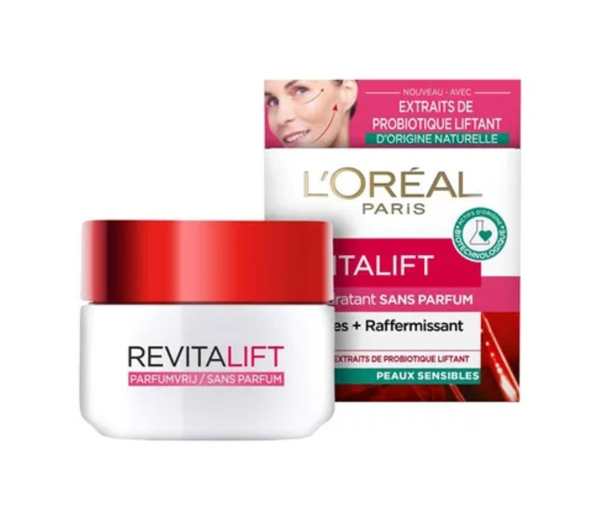 Crème soin hydratant Revitalift L'ORÉAL sans parfum anti rides rafermissant