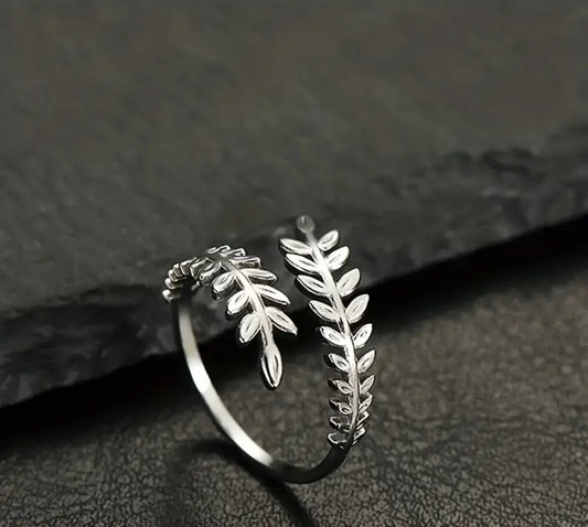 Bague Ajustable Réglable Acier inoxydable feuille de Lisse