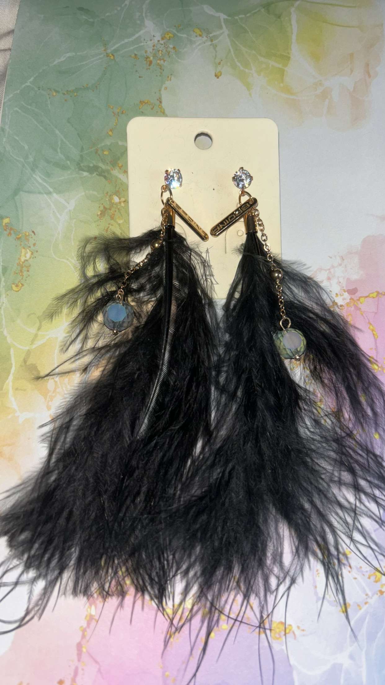 Boucles d'oreilles plumes différents modèles