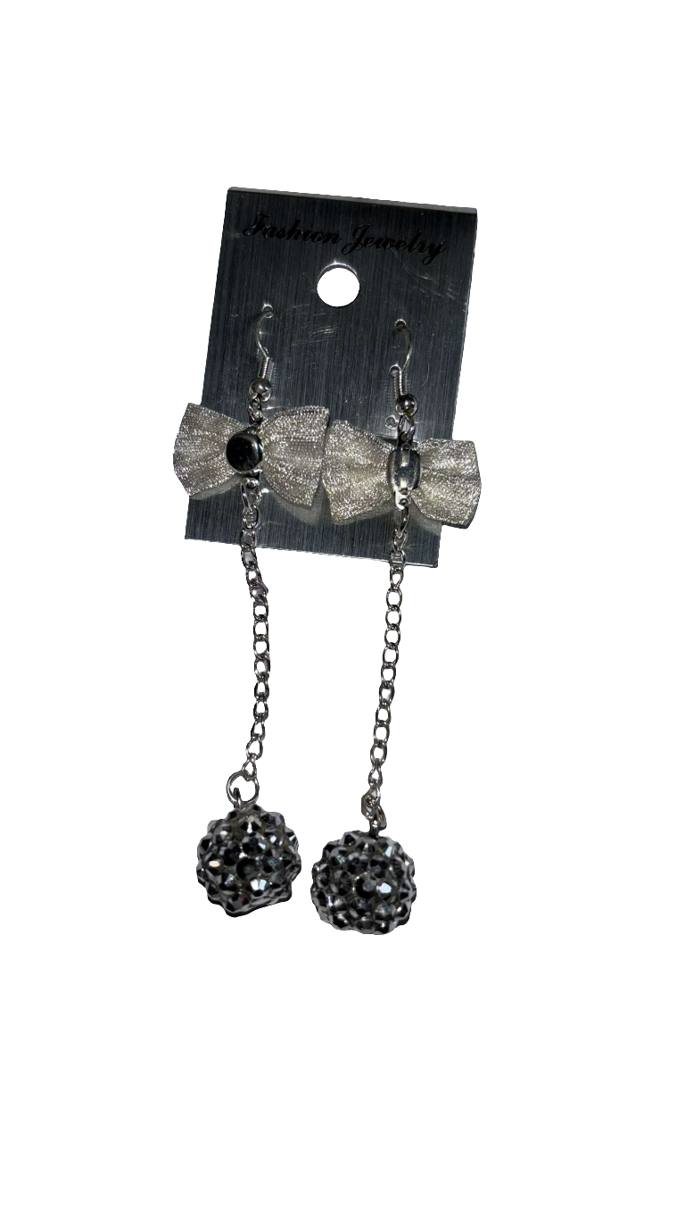 Boucles d'oreilles avec noeud et Boule différent modèle