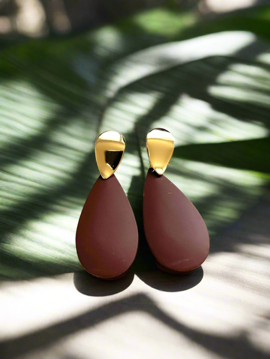 Boucles d'oreilles Goutte Acier