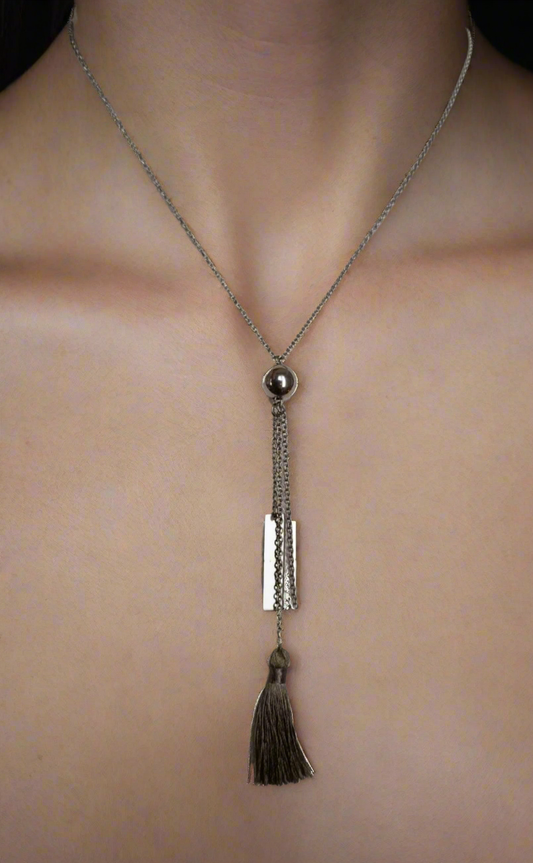 Chaine et Pendentif style Sautoir Chic Acier inoxydable