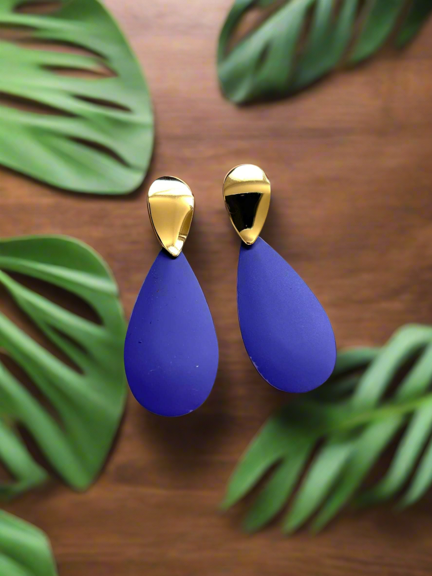 Boucles d'oreilles Goutte Acier