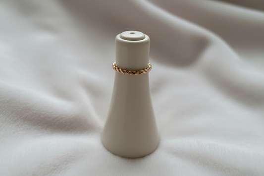 Bague Anneau double bande Acier inoxydable taille 58