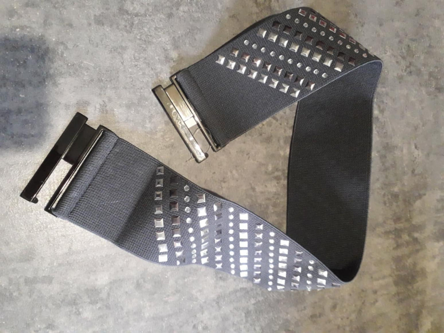 Ceinture Ajustable elasthanne grise