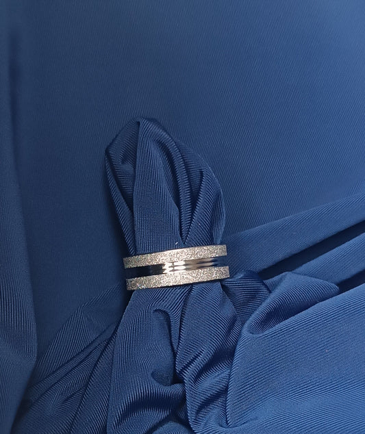 Bague Homme acier inoxydable picté taille 56