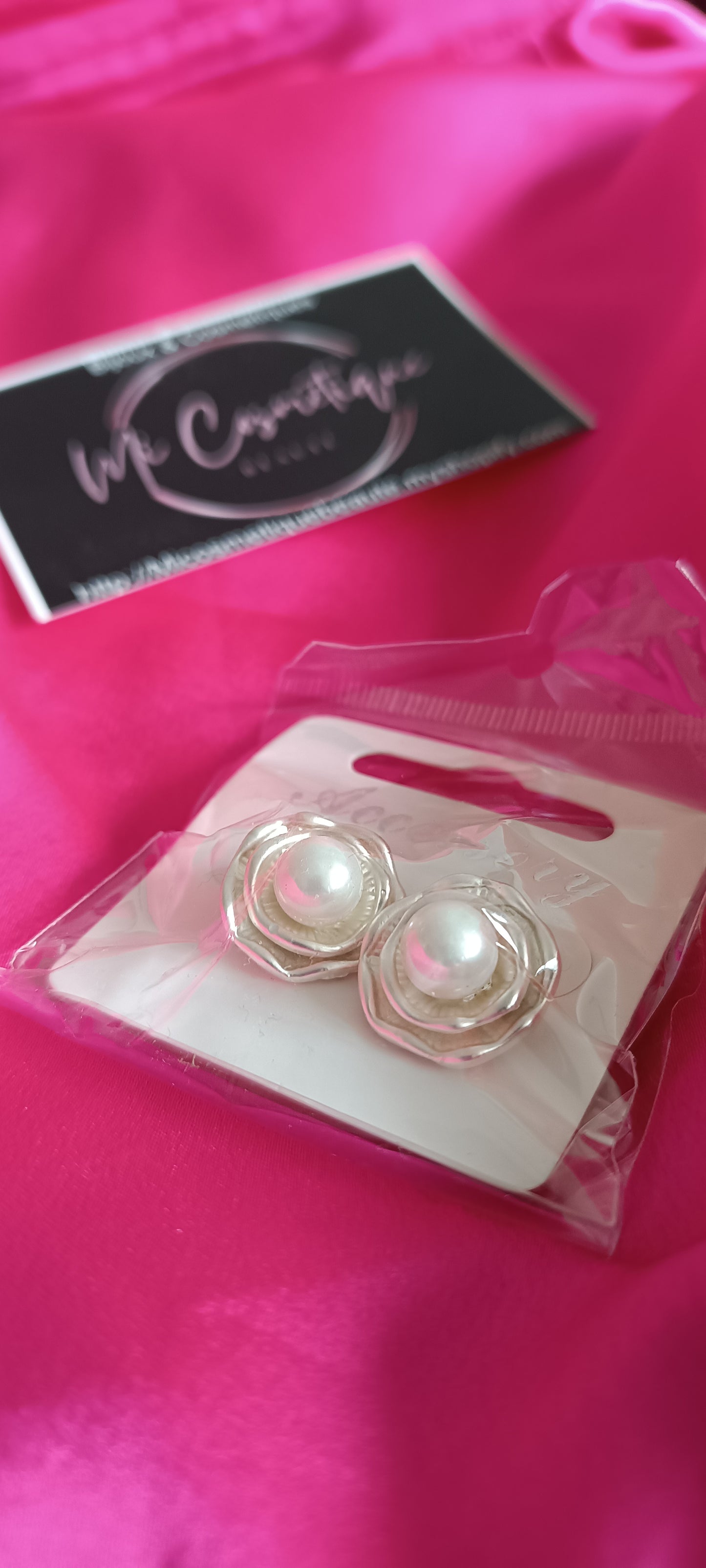 Boucles d'oreilles Nacré Perle Argenté