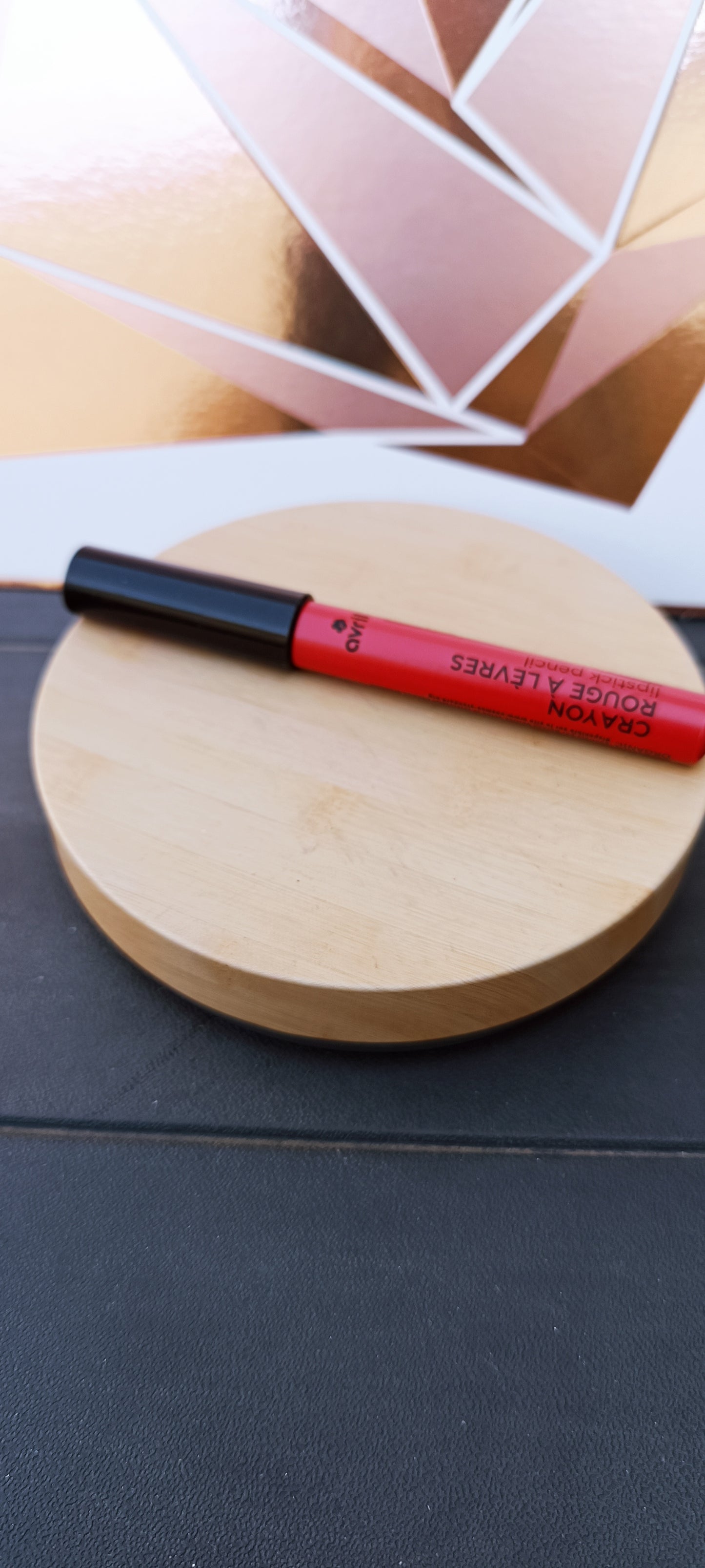Crayon rouge à lèvres certifié Bio Avril Camélia rose