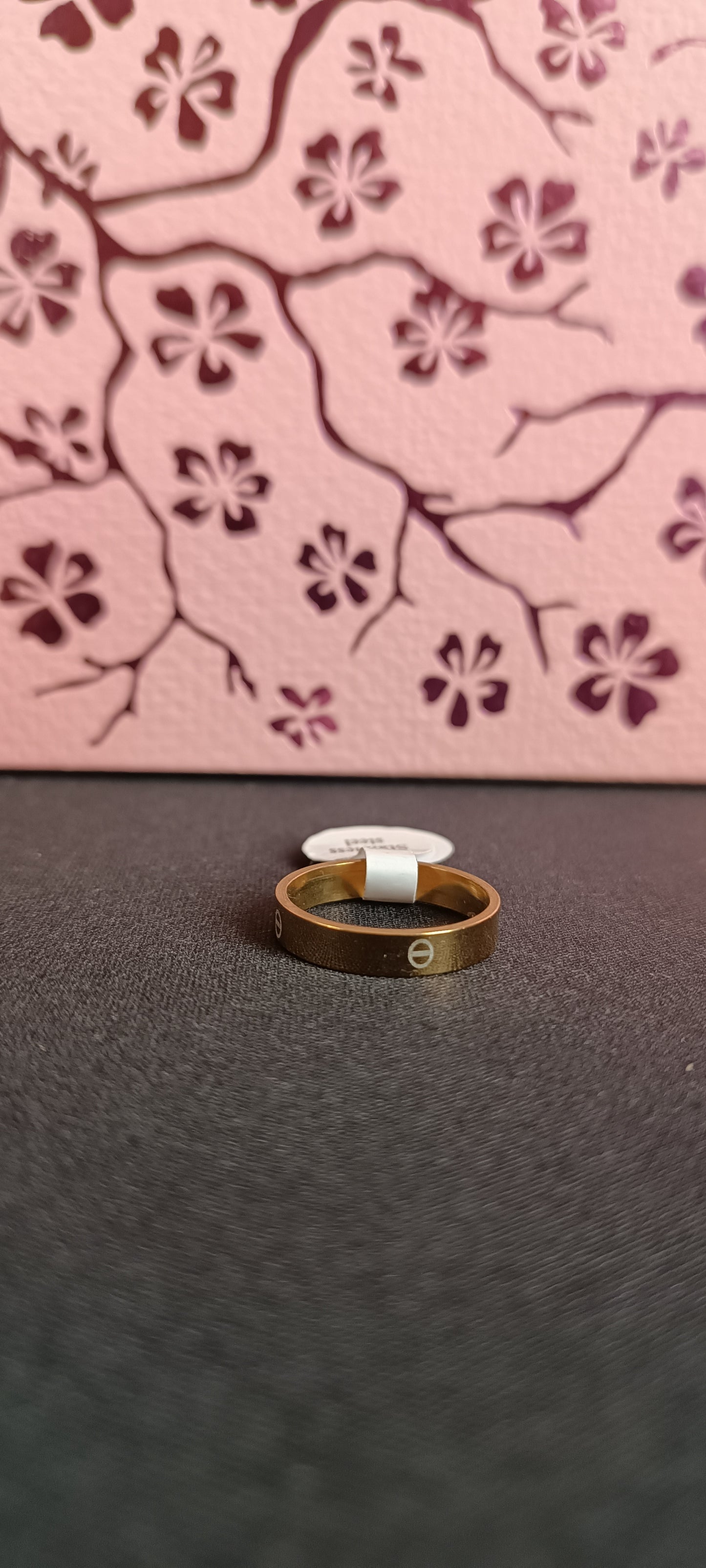 Bague Love Mixte Femme Homme acier inoxydable taille 56