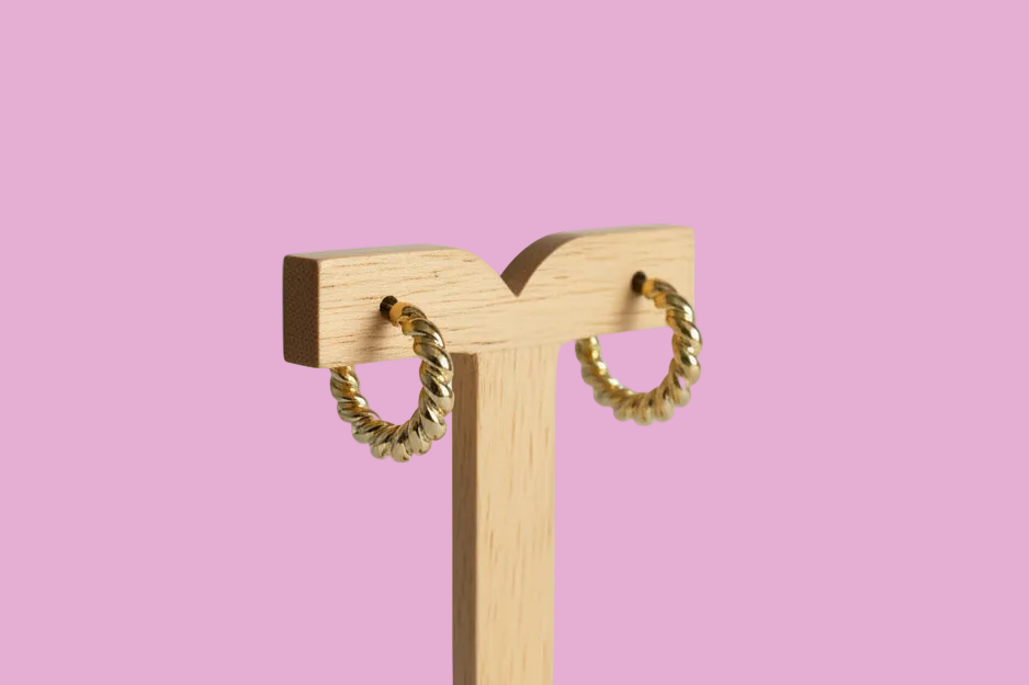 Boucles d'oreilles Créoles pendante Acier inoxydable