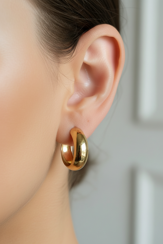 Boucles d'oreilles pendantes chic créole acier inoxydable