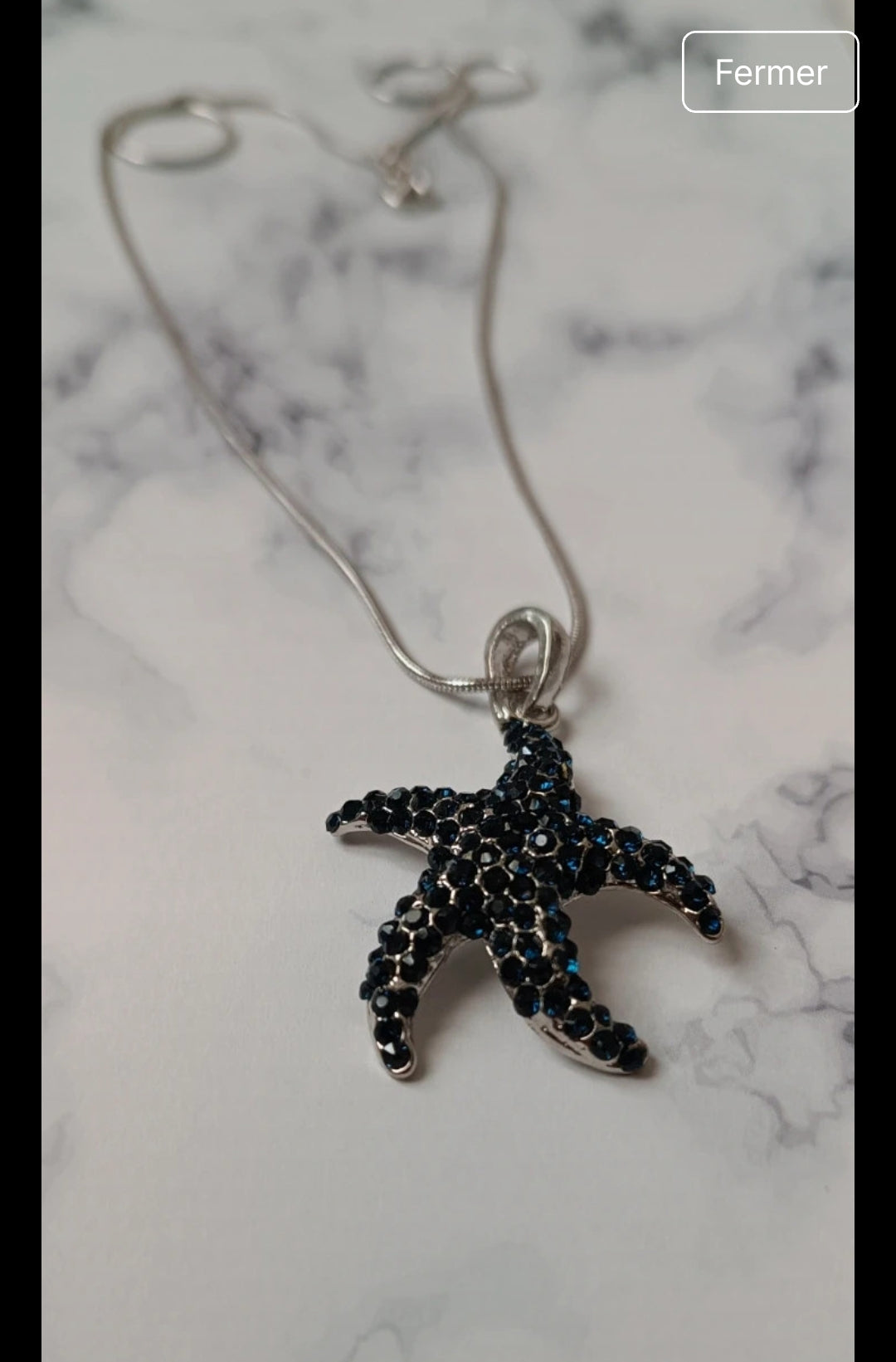 Pendentif Étoile de Mer avec sa chaîne
